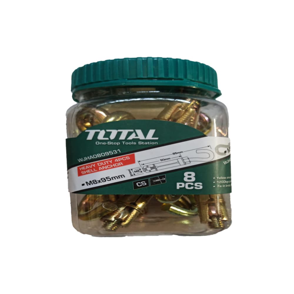 Anclaje de concha de 4 piezas Total Tools - Imagen 1