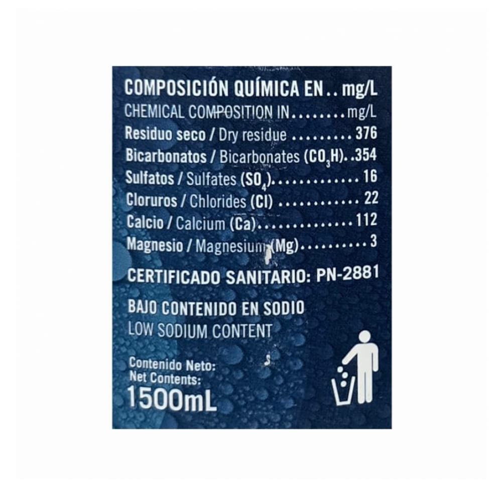 Agua mineral natural Ciego Montero (6 x 1500 ml) - Miniatura 2