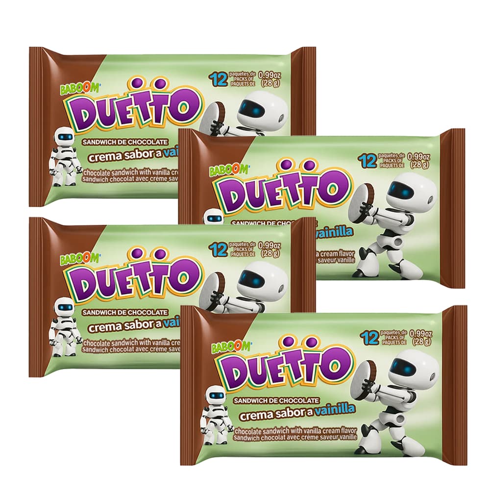 Combo de galletas dulces de vainilla rellenas de chocolate (x4) - Imagen 1