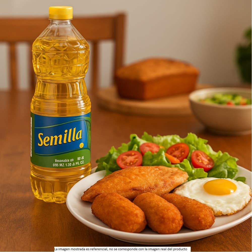 Aceite vegetal mezcla de soya y palma Semilla (900 ml) - Miniatura 4
