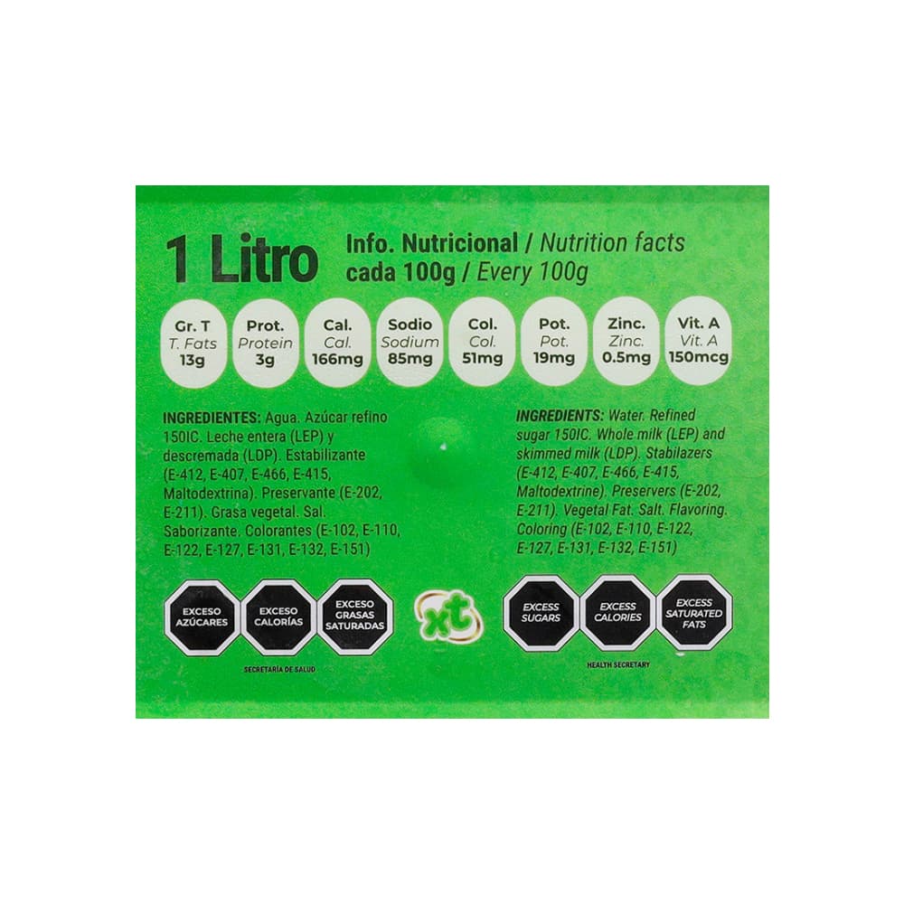 Helado cremoso sabor fresa Xtasis Tropical (1 L) - Miniatura 3