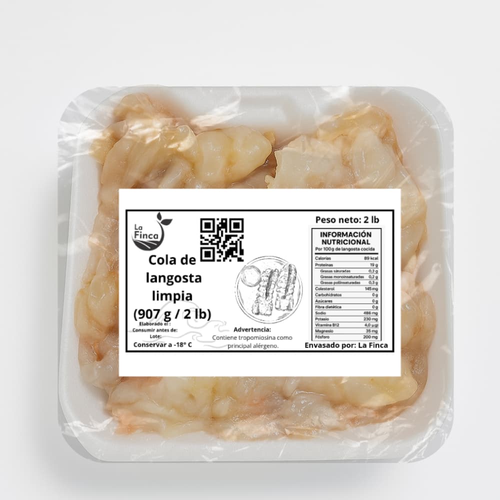 Cola de langosta limpia (907 g / 2 lb) - Imagen 1