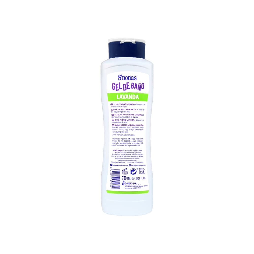 Gel de baño Lavanda S'nonas (750 ml) - Miniatura 2
