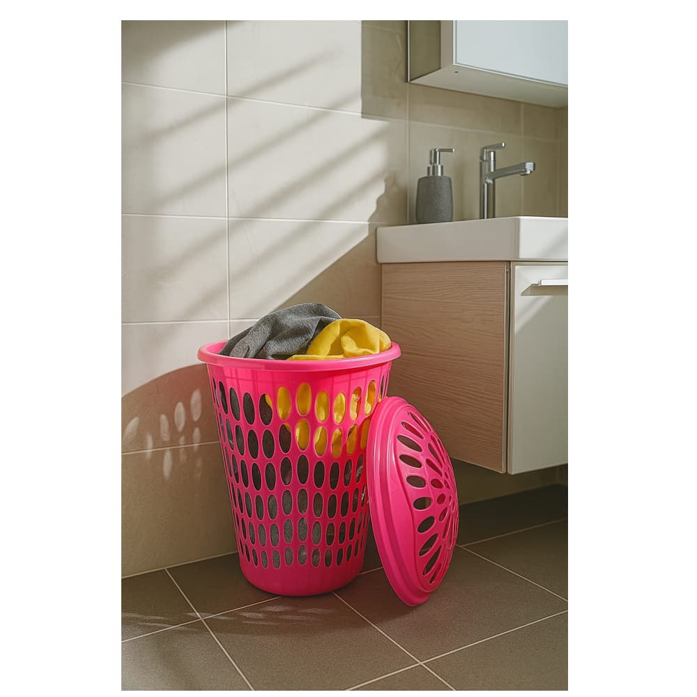 Cesto con tapa para ropa Princeware - Miniatura 2