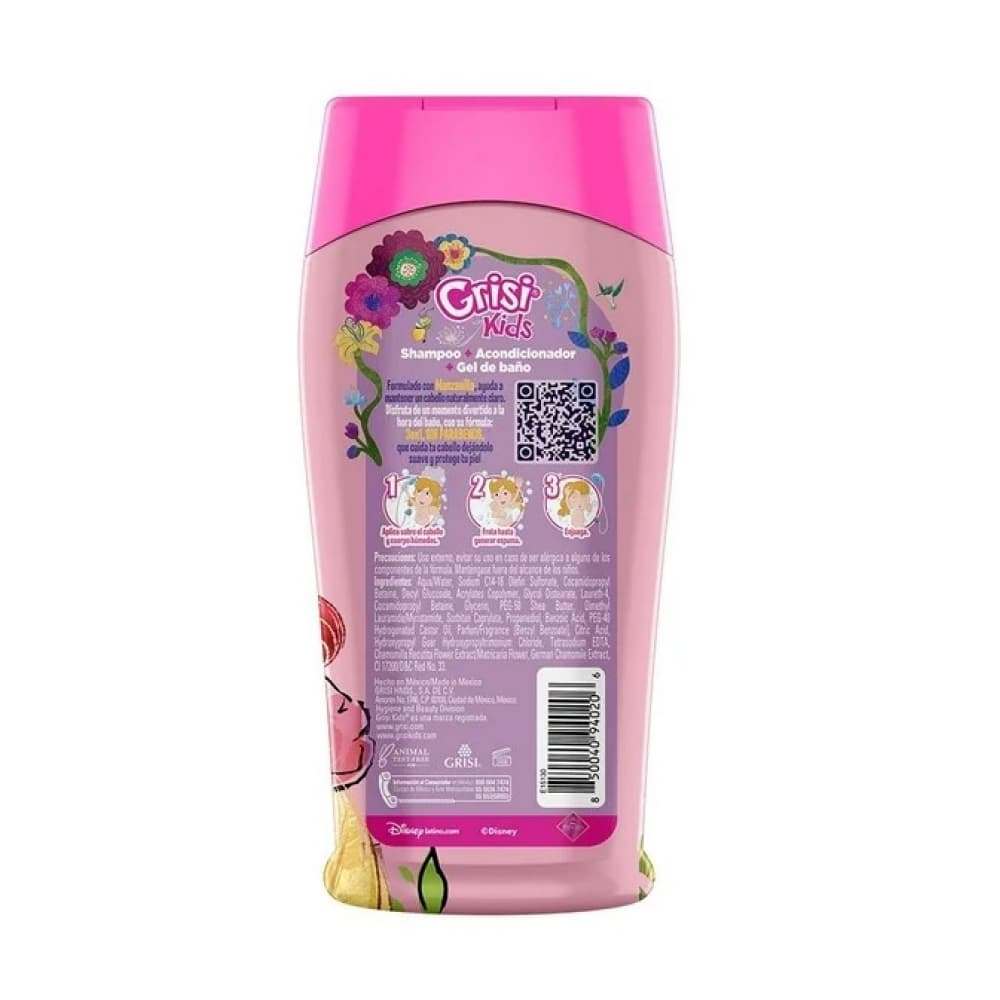 Champú infantil 3 en 1 Princesa Disney Grisi Kids (300 ml) - Miniatura 2