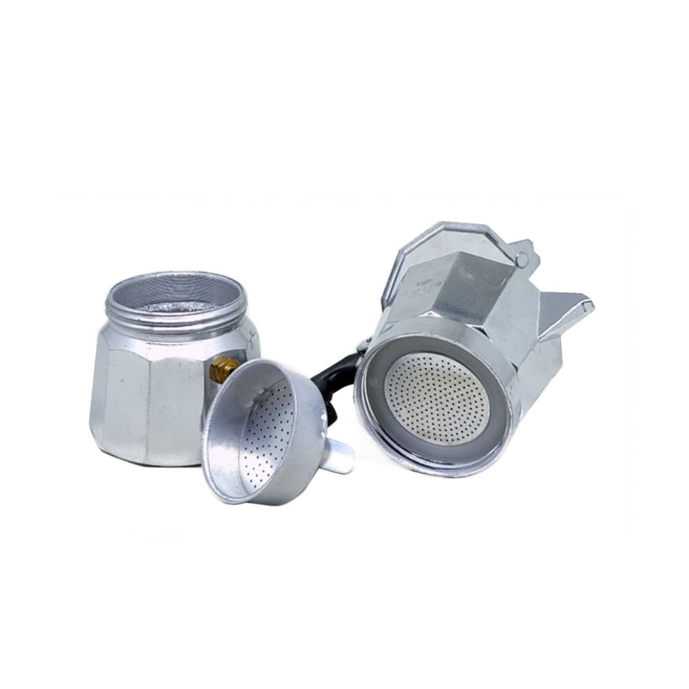 Cafetera italiana de aluminio y mango de plástico de 3 tazas ElectoCuba - Miniatura 2