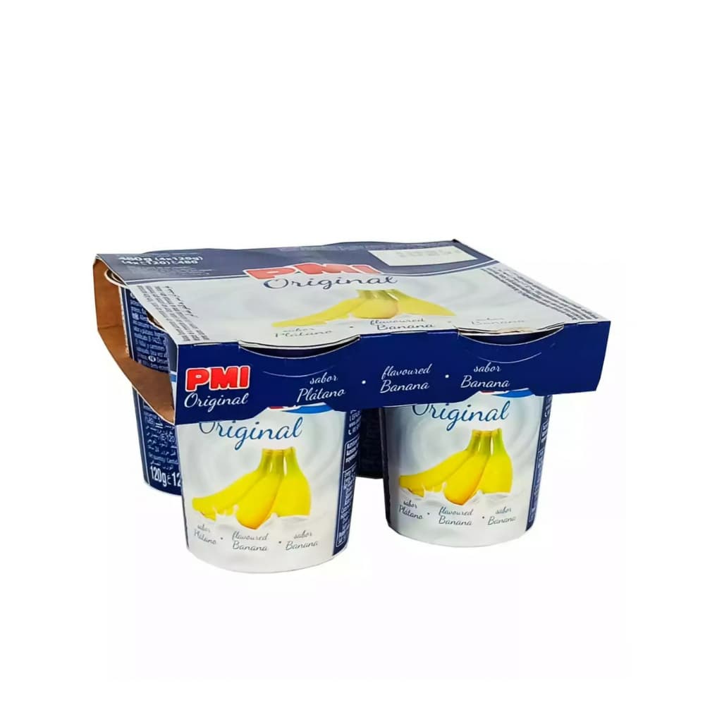 Yogurt sabor plátano Original PMI (4 x 120 g / 4.23 oz) - Miniatura 1