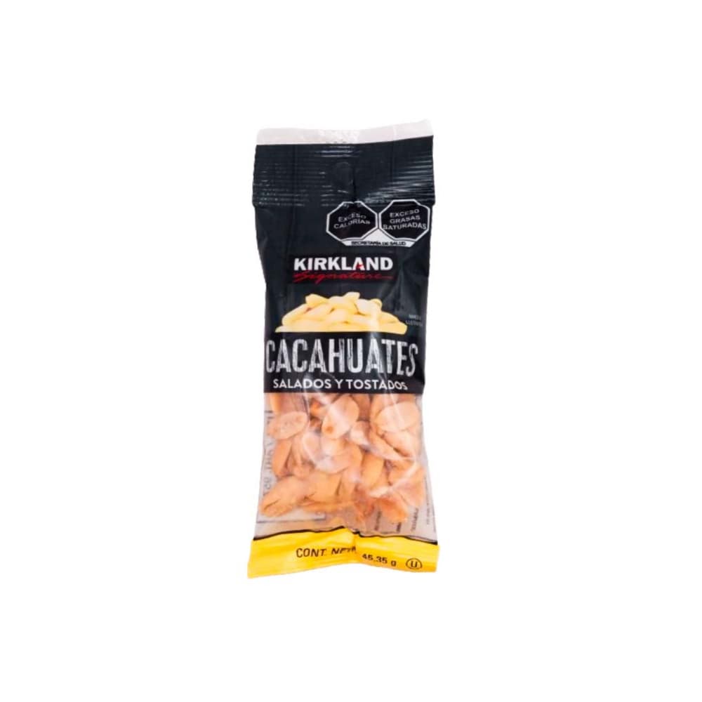 Cacahuetes salados y tostados Kirkland (45.35 g / 1.59 oz) - Imagen 1