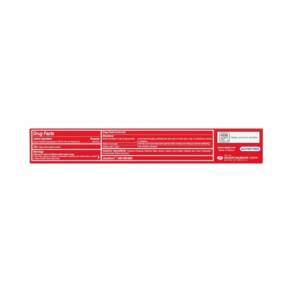 Pasta de dientes con flúor para protección contra caries Colgate (113 g / 4 oz) - Miniatura 3