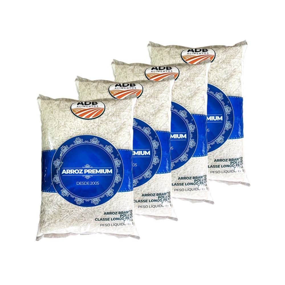 Arroz largo ADB Premium (4 x 1 kg / 2.2 lb) - Imagen 1
