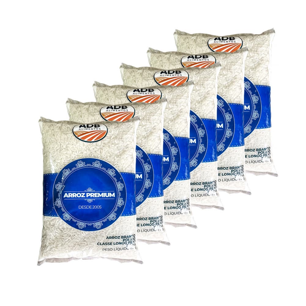 Arroz largo ADB Premium (6 x 1 kg / 2.2 lb) - Imagen 1