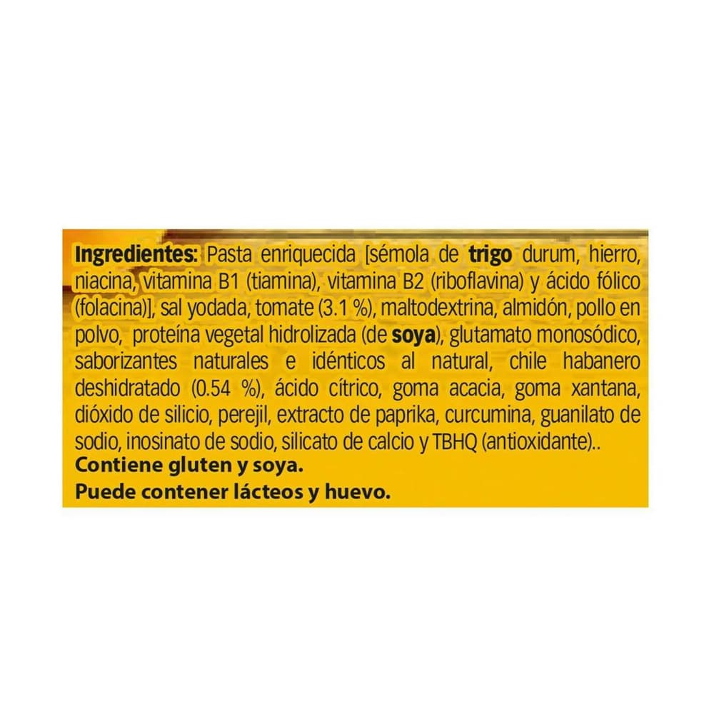 Sopa de codito con tomate y chile habanero La Moderna (100 g / 3.5 oz) - Miniatura 3