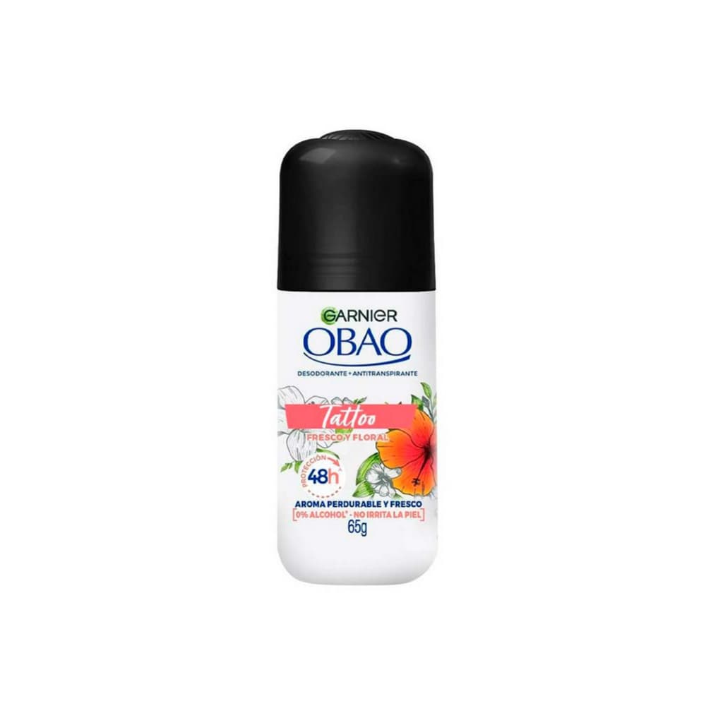 Desodorante antitranspirante Tattoo fresco y floral Obao Garnier (65 g / 2.29 oz) - Imagen 1