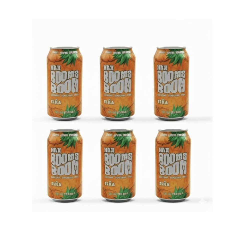 Refresco Naranja Max Booms Boom (6 x 330 ml) - Imagen 1