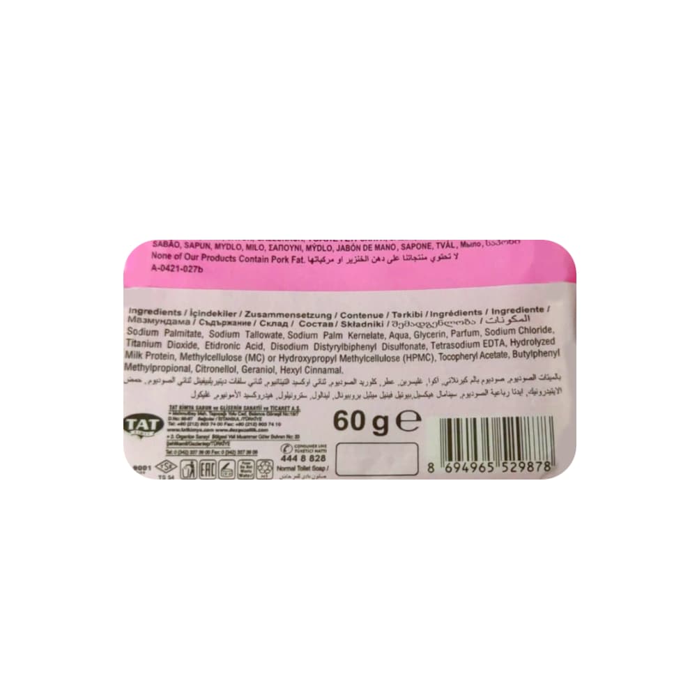 Jabón de tocador rosa y leche Dex (60 g / 2.11 oz) - Miniatura 2