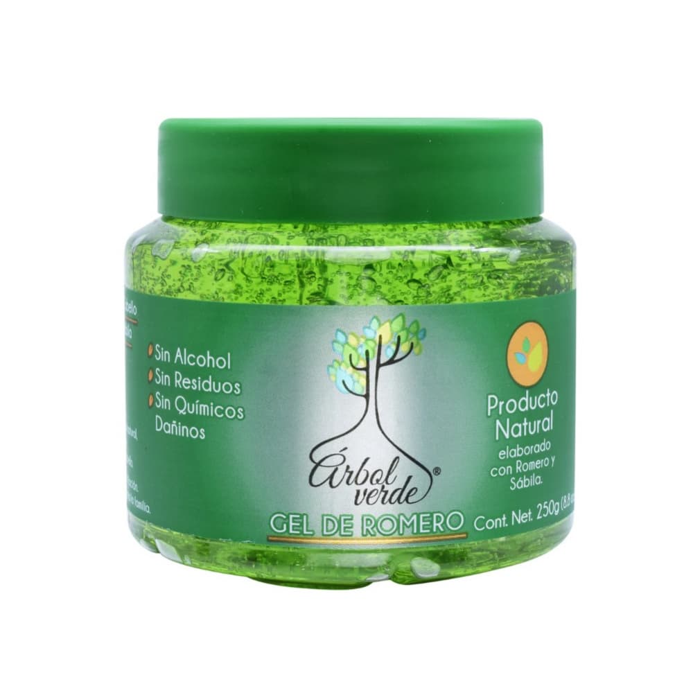 Gel fijador para cabello con romero y sábila Árbol Verde (250 g / 8.8 oz) - Imagen 1