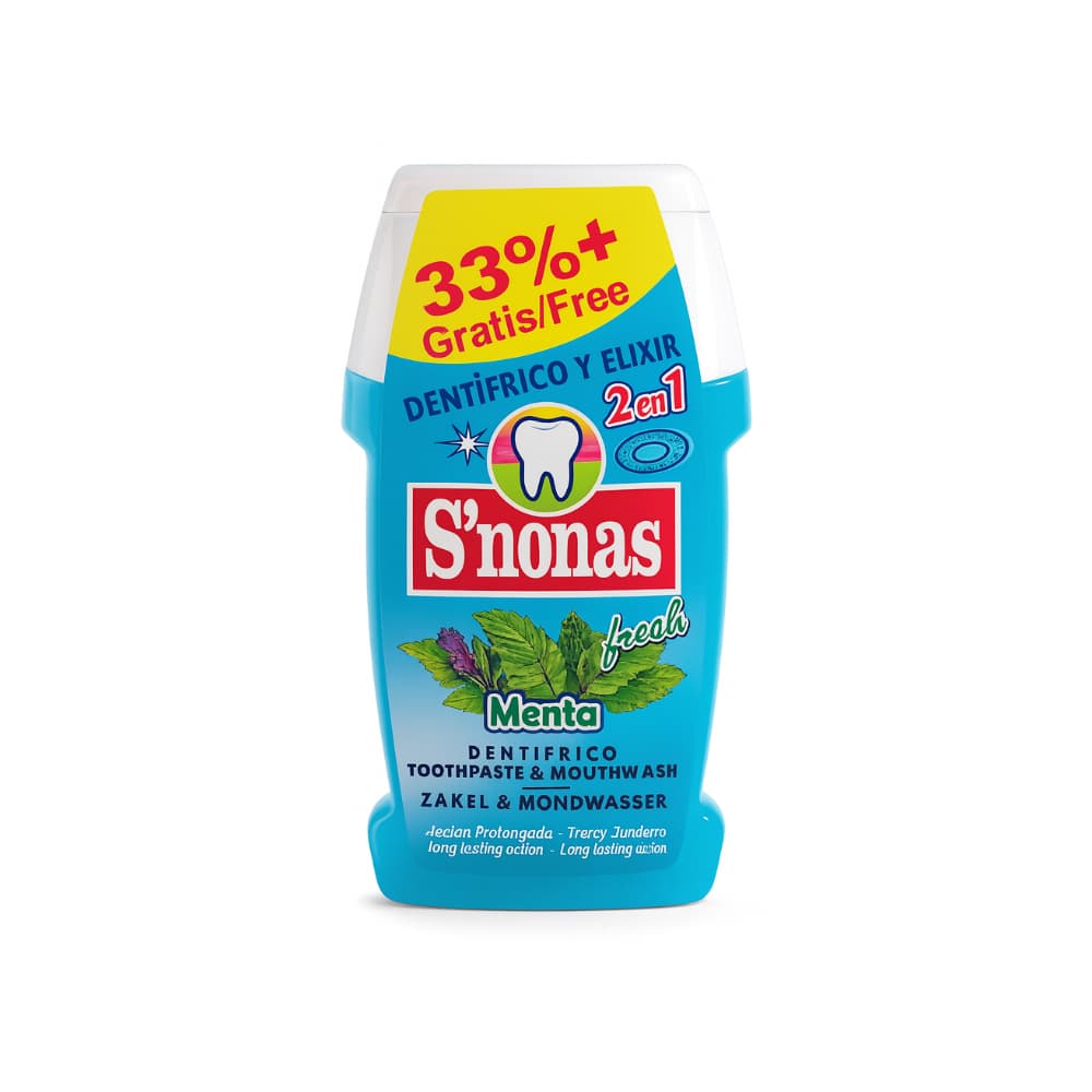 Pasta dental sabor a menta S'Nonas (100 ml / 3.38 fl.oz) - Imagen 1