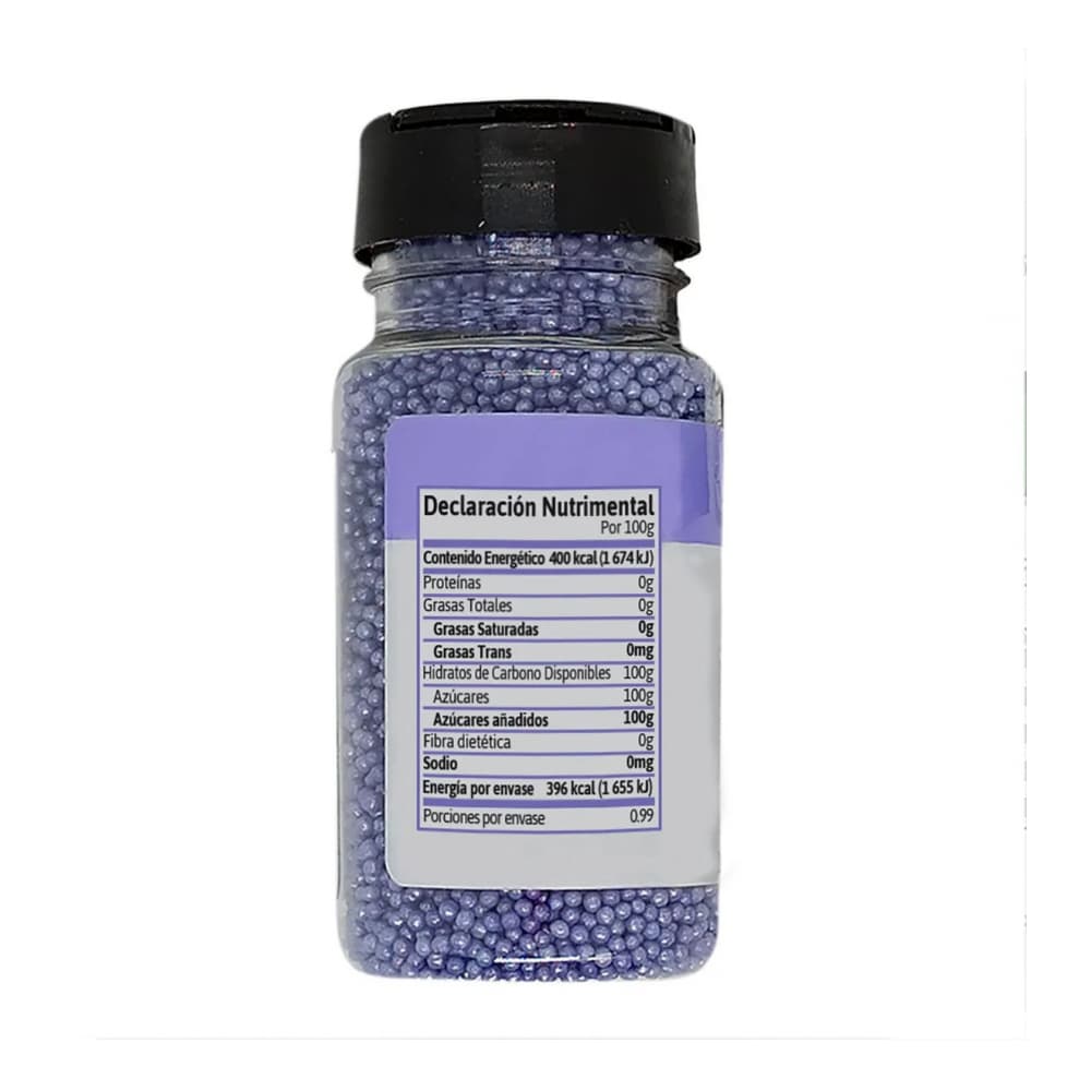 Perlas moradas para decorar postres Bakersfield (99 g / 3.5 oz) - Miniatura 3