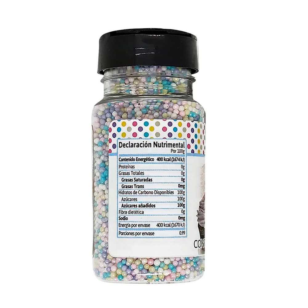 Perlas arcoíris para decorar postres Bakersfield (99 g / 3.5 oz) - Miniatura 3