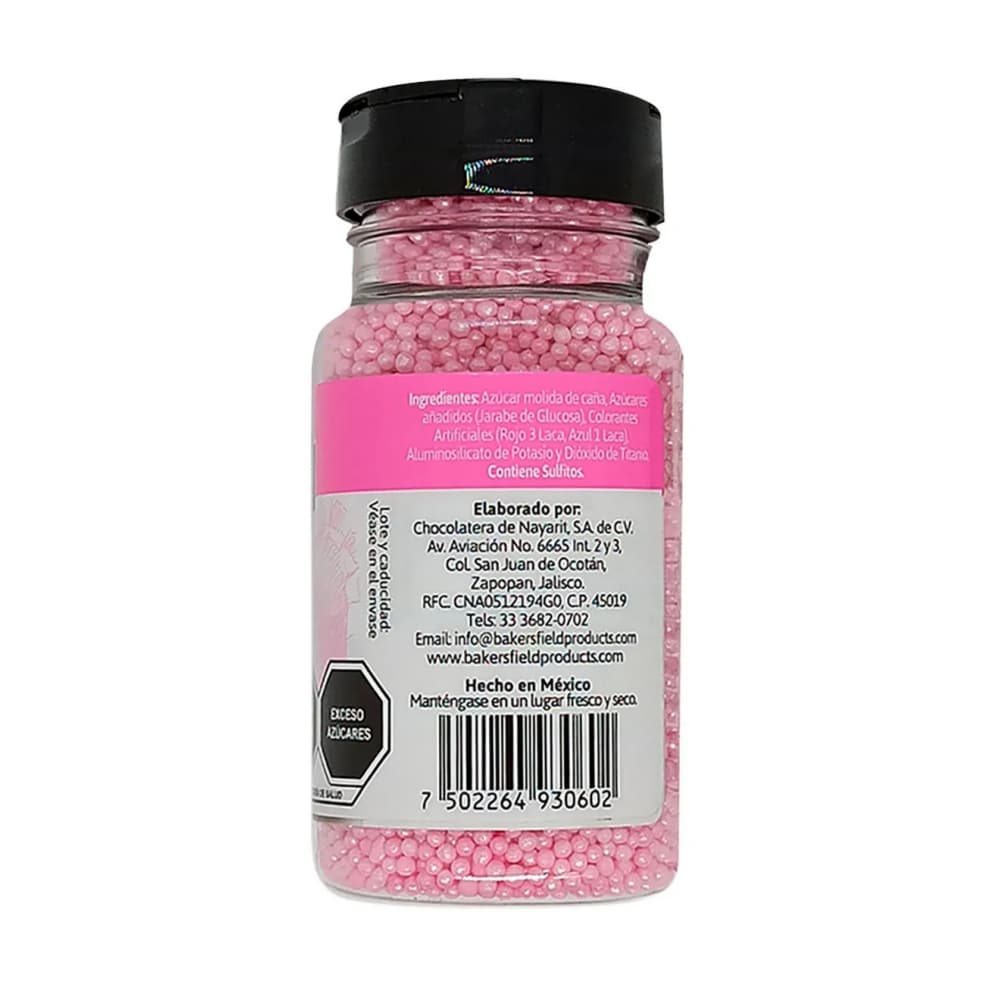 Perlas rosadas para decorar postres Bakersfield (99 g / 3.5 oz) - Miniatura 2