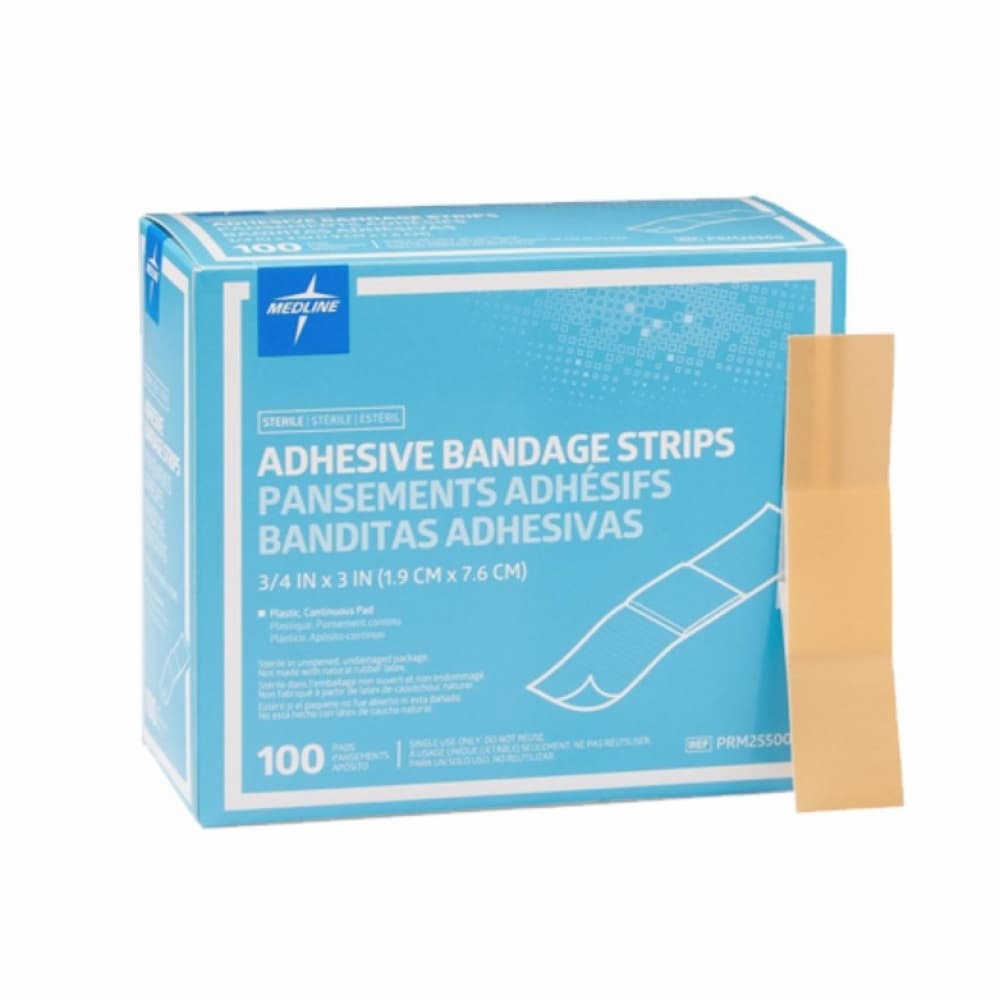 Banditas adhesivas 1.9 cm x 7.6 cm (100 U) - Imagen 1