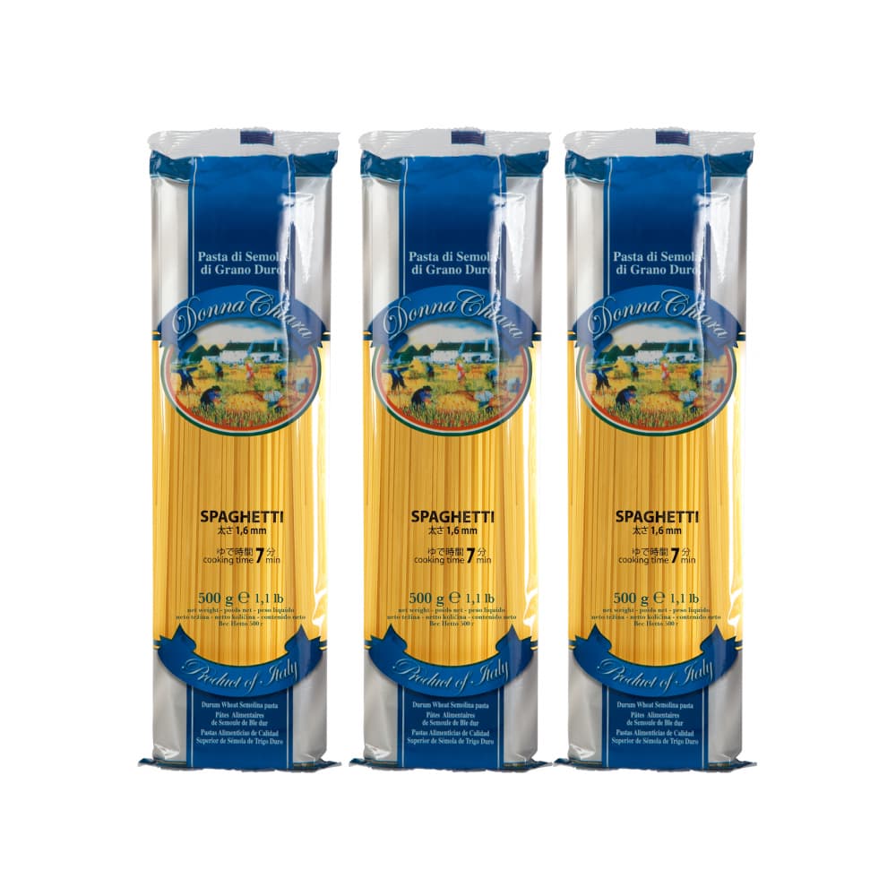 Espaguetis No.8 Donna Chiara (3 x 500 g / 1.1lb) - Imagen 1