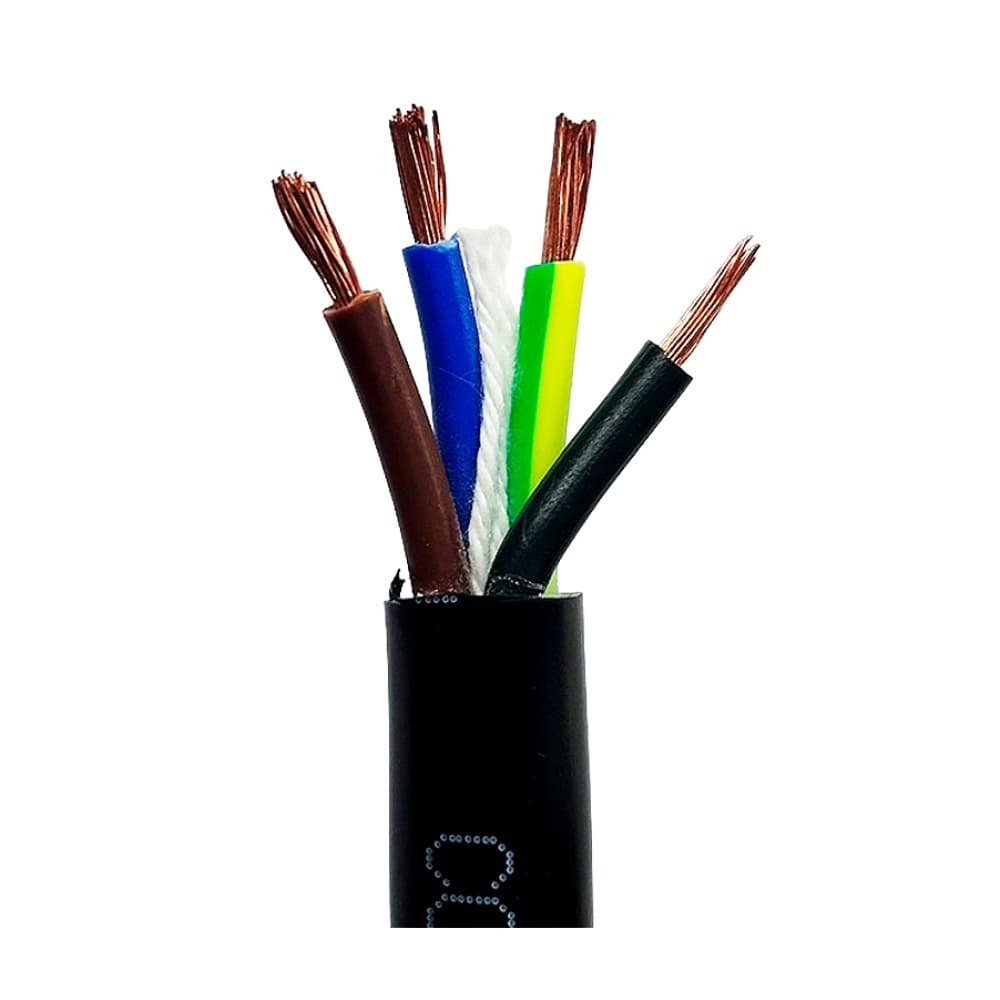 Cable negro 300/500 V sección 10 mm2 de 4 vías (100 m) - Miniatura 2