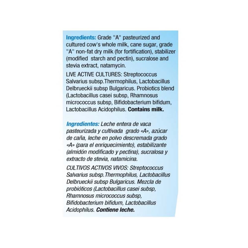 Yogurt natural con azúcar con probióticos Yeya (2 x 1.54 L) - Miniatura 3