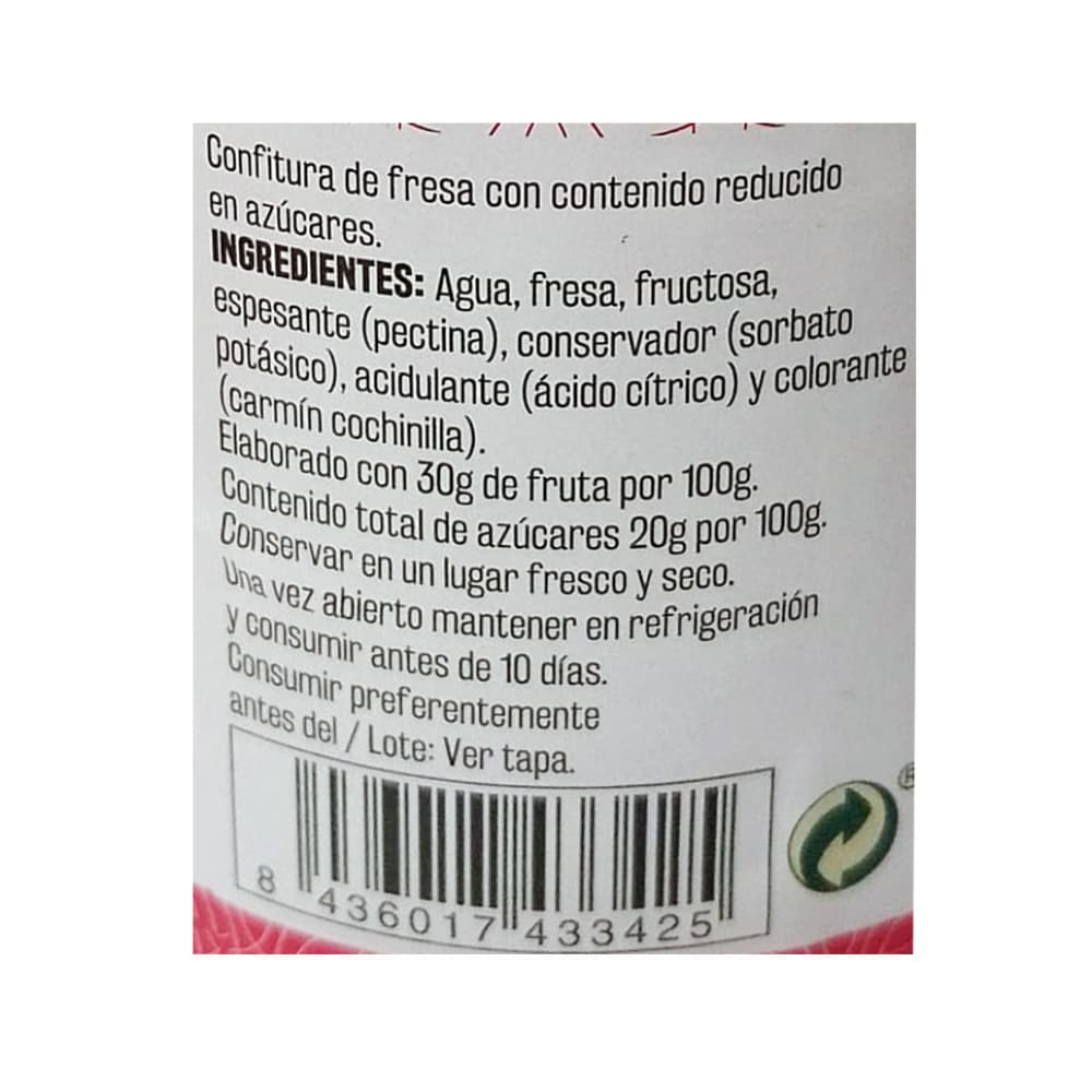 Confitura de fresa light Vima Foods (310 g / 10.93 oz) - Miniatura 3