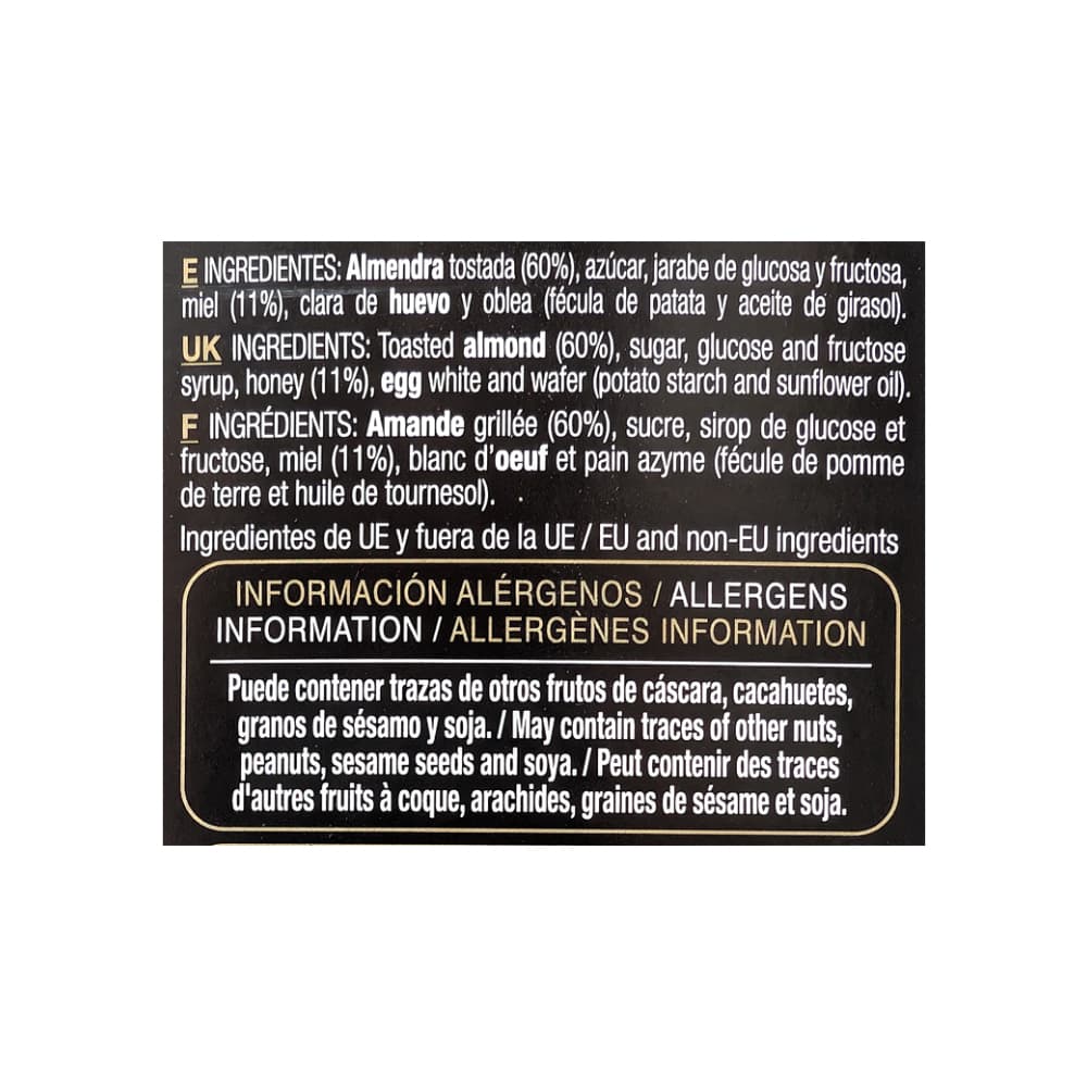 Turrón de alicante calidad premium El Artesano (70 g / 2.47 oz) - Miniatura 3