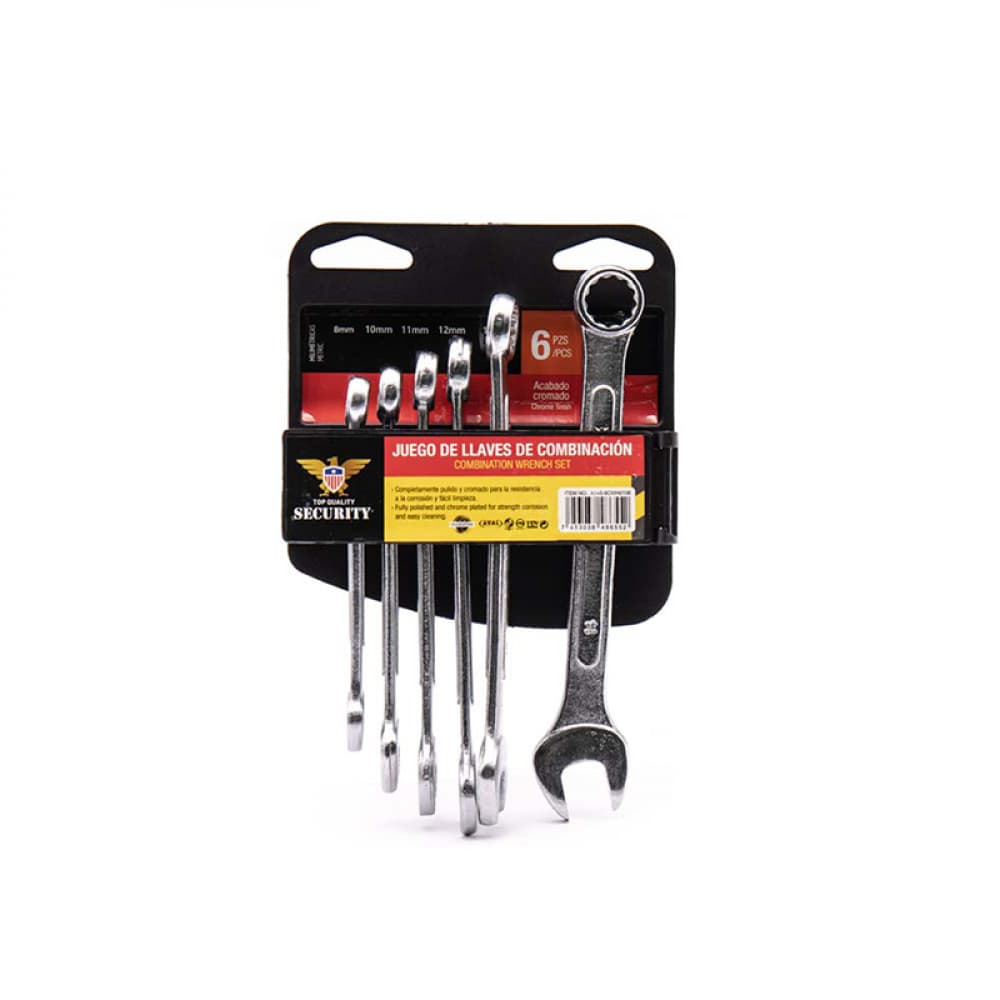 Juego de llave combinada Security (6 U) - Miniatura 1