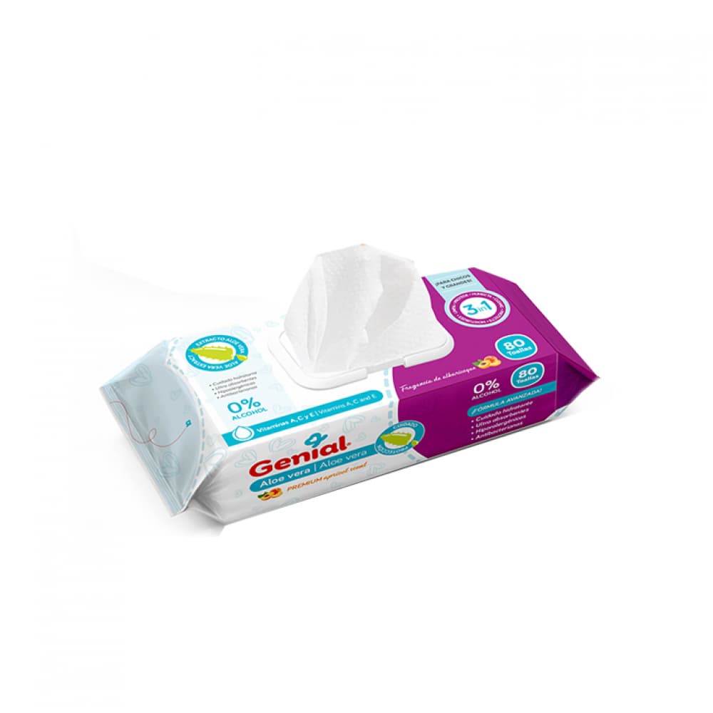 Toallas húmedas para bebé Genial (80 U) - Miniatura 2