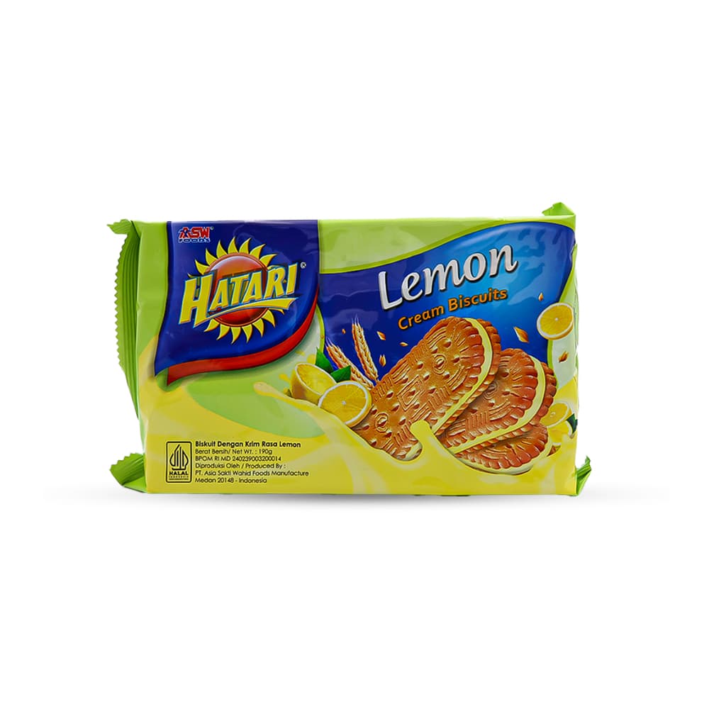 Galletas con crema sabor limón Hatari (190 g / 6.70 oz) - Imagen 1