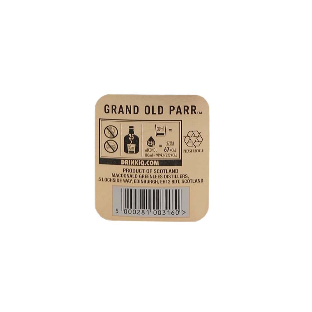 Whisky 12 años 40 % vol Old Parr (750 ml) - Miniatura 3