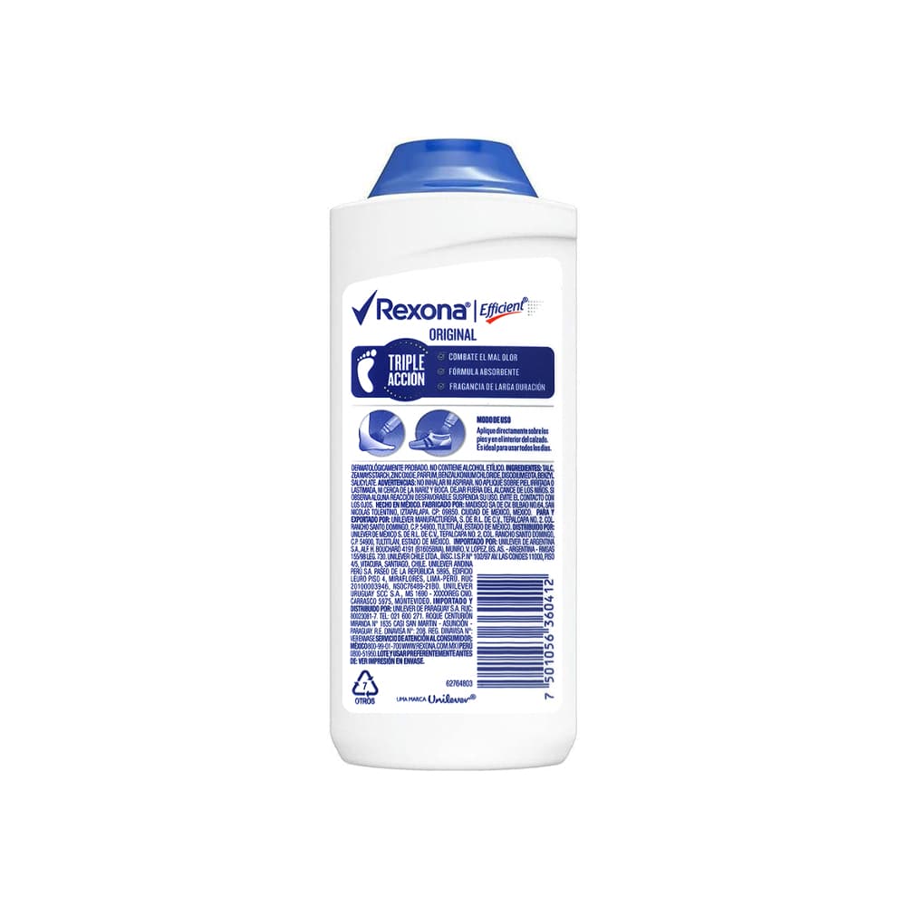 Talco desodorante para pies Rexona (100 g / 3.53 oz) - Miniatura 2
