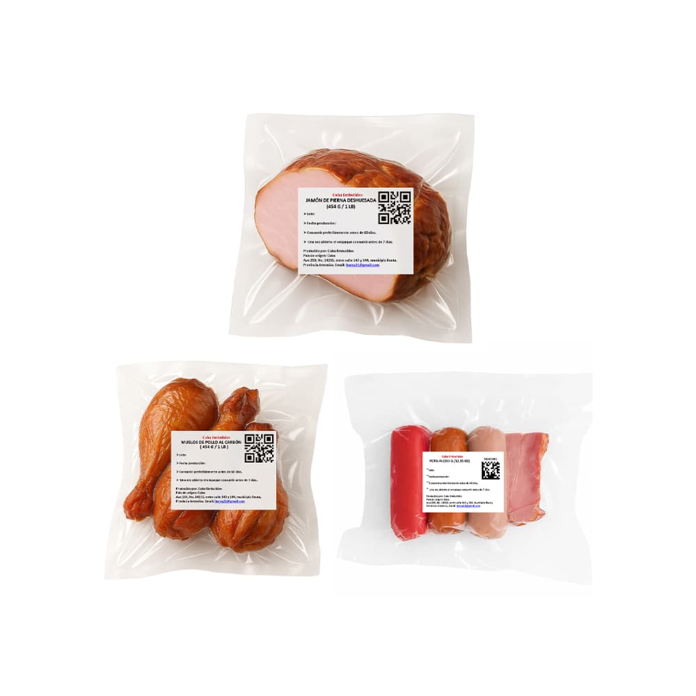 Jamon de pierna deshuesada + muslos de pollo al carbon + potajin - Miniatura 2