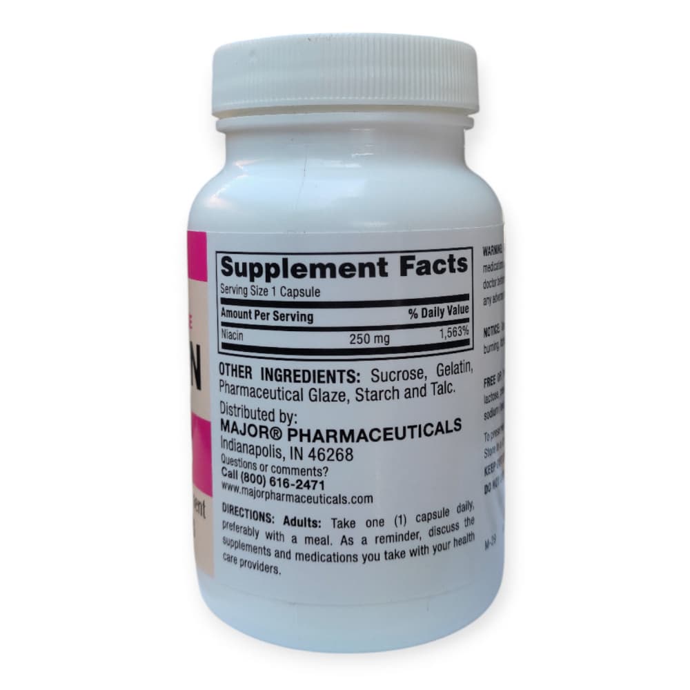 Niacina 250 mg Major (100 cápsulas) - Miniatura 3
