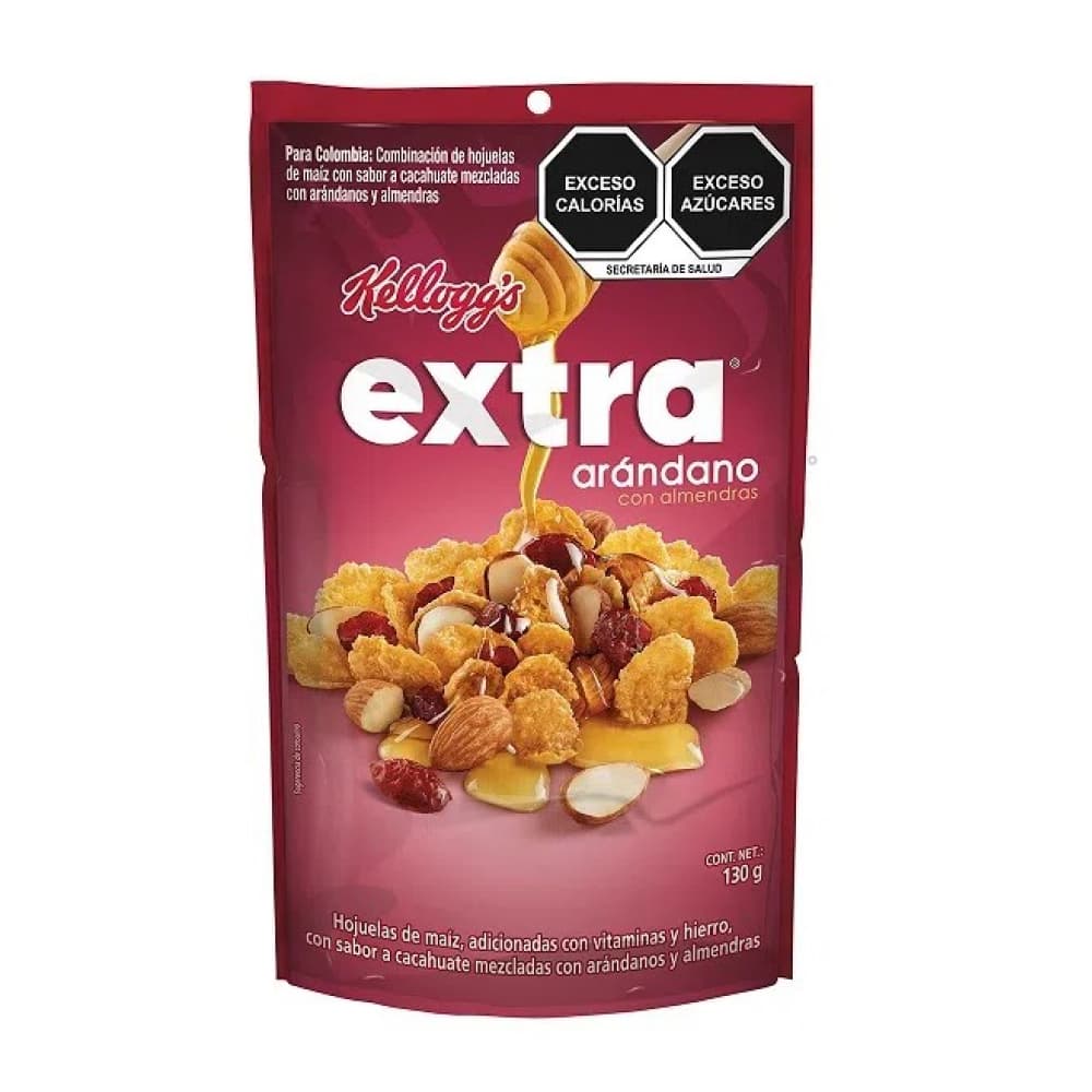 Cereal extra arándanos con almendras Kellogg's (130 g / 4.59 oz) - Imagen 1