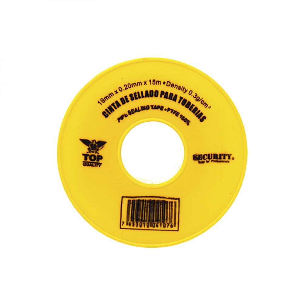 Cinta de sellado - teflón 100%- para tubería Security (15 m) - Imagen 1