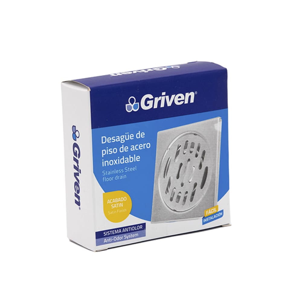 Desagüe de piso de acero inoxidable con trampa anti olor Griven - Miniatura 2