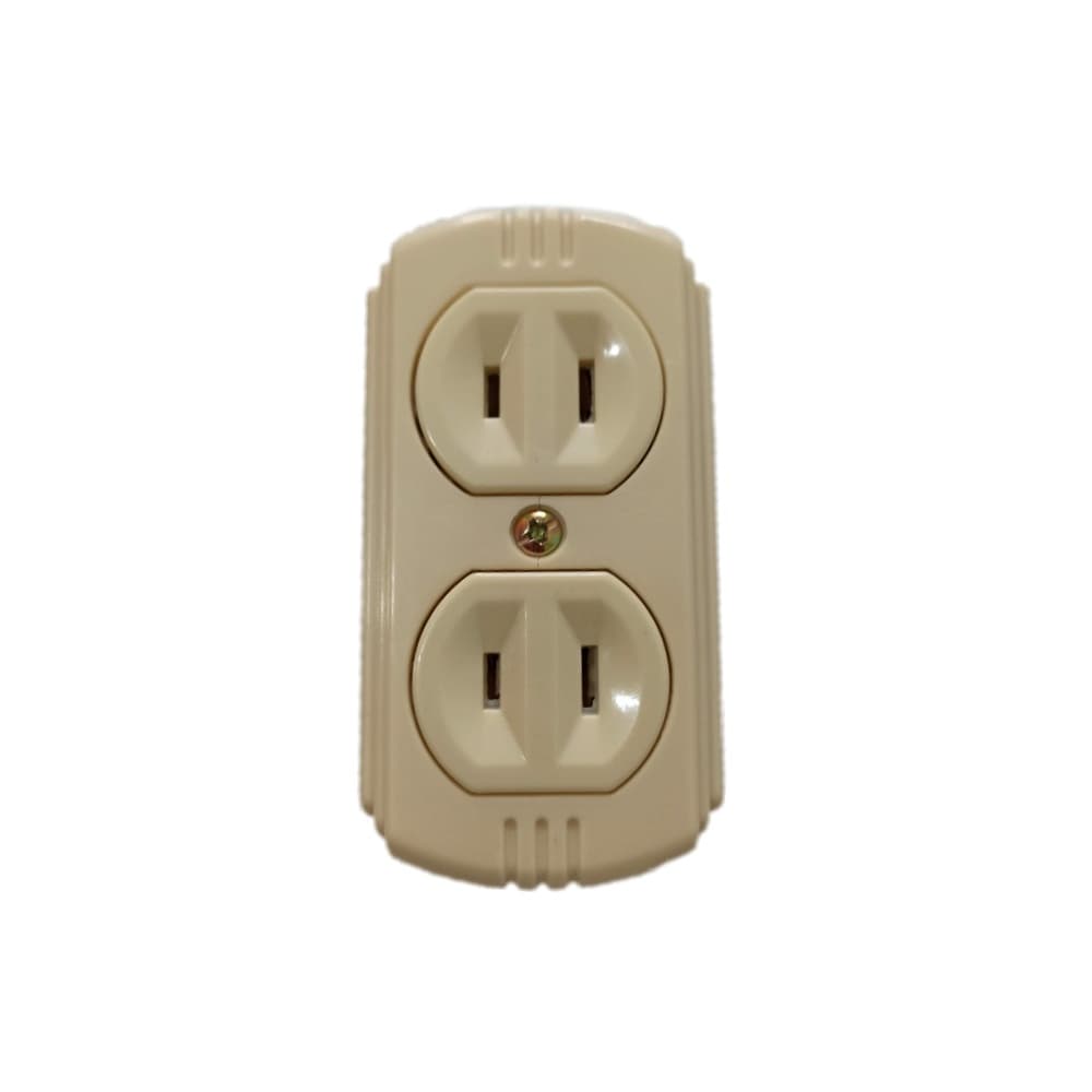 Tomacorriente doble expuesto - 15 A - V-TEG - Imagen 1