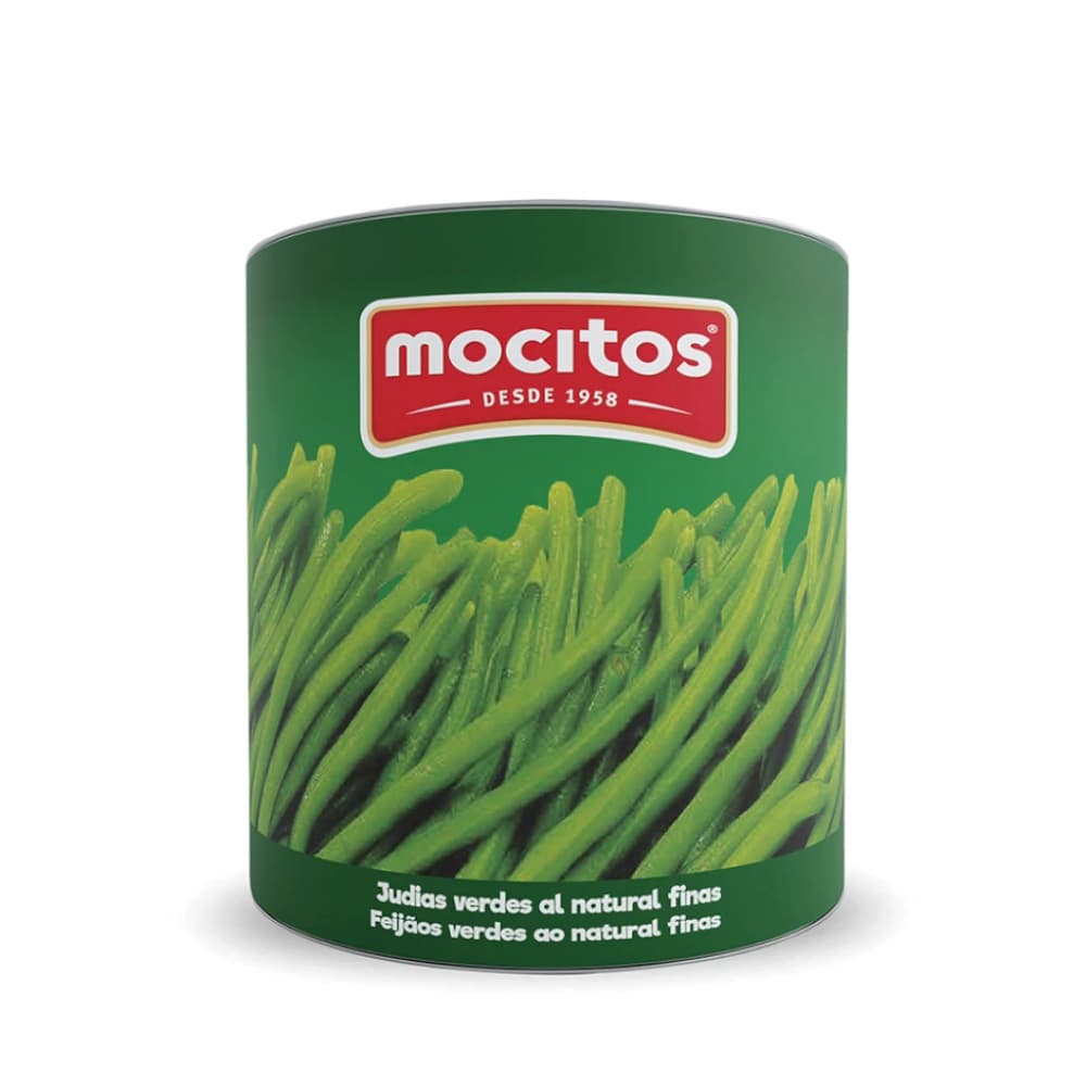 Judias verdes al natural finas Mocitos (2.5 kg / 5.51 lb) - Imagen 1