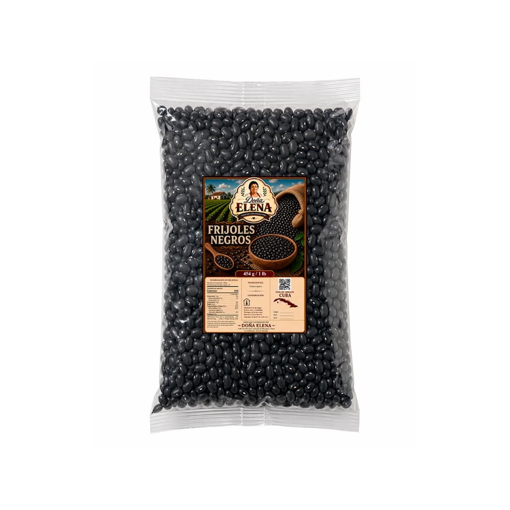 Frijoles negros Doña Elena (454 g / 1 lb) - Miniatura 1