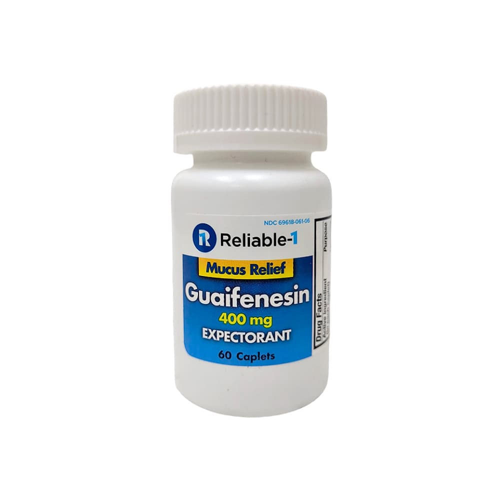 Guaifenesina 400 mg Reliable1 (60 cápsulas) - Imagen 1