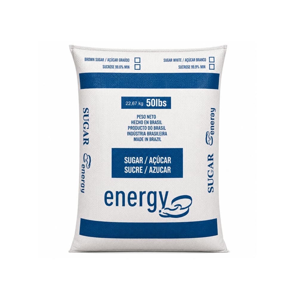 Azúcar blanca cristalina Energy (22.67 kg / 50 lb) - Miniatura 1