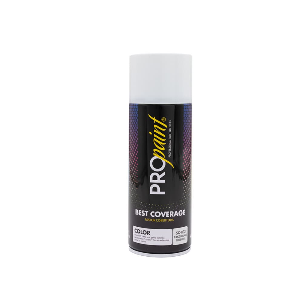 Pintura en aerosol color blanco brillante Pro Paint (400 ml) - Miniatura 2