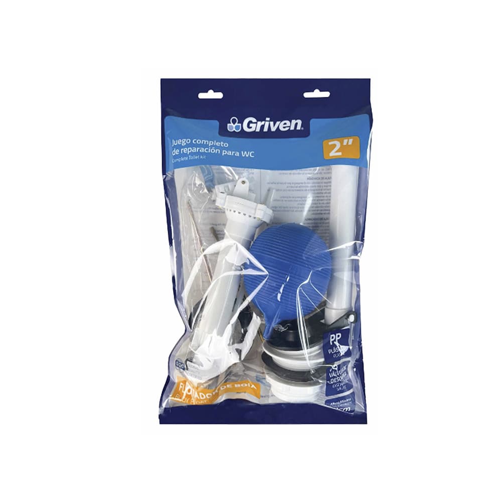 Juego completo para reparación de inodoro de 2" Griven - Imagen 1