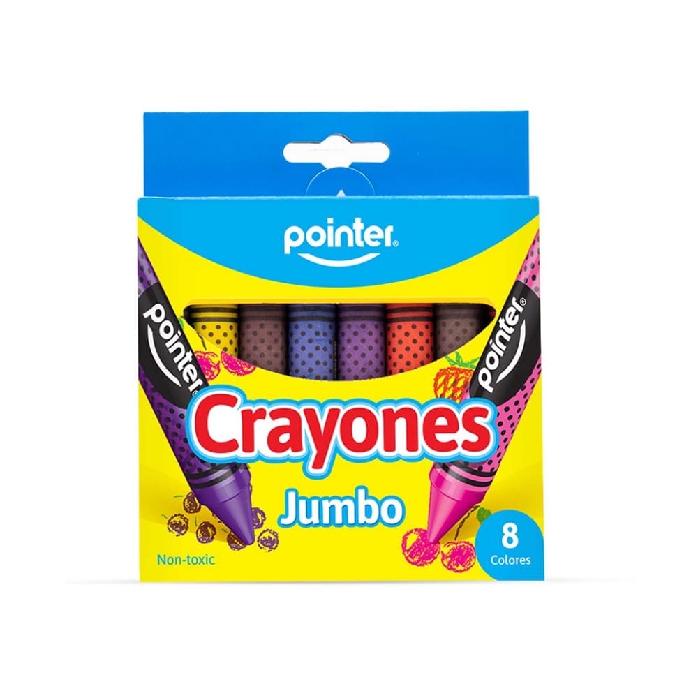 Juego de 8 crayones jumbo Pointer - Imagen 1