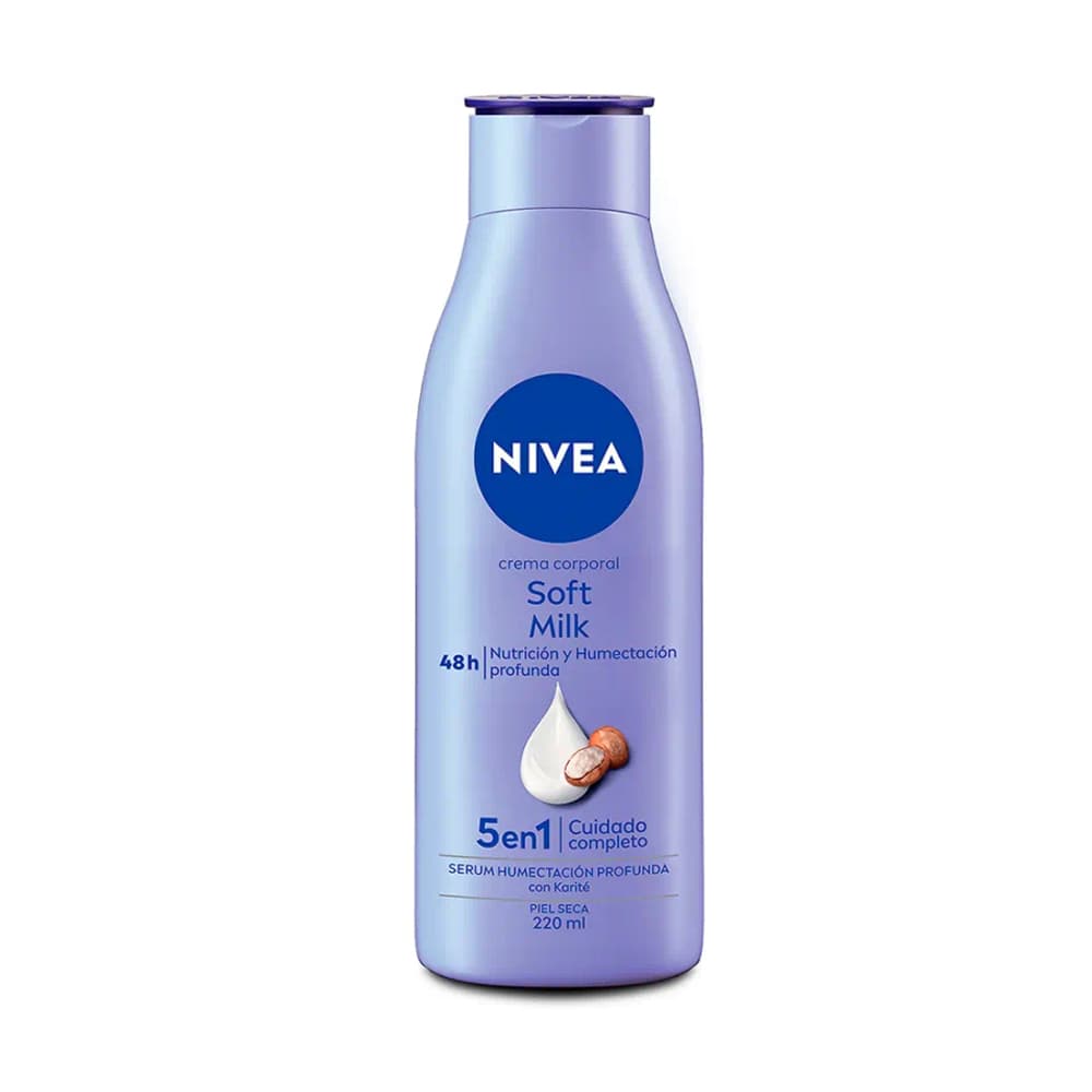 Crema corporal soft milk Nivea (220 ml) - Imagen 1