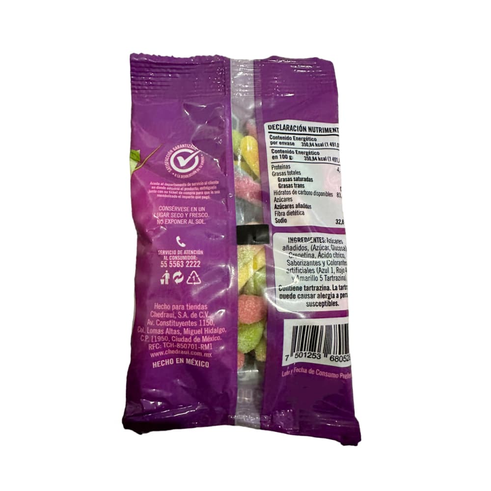 Gomitas de grenetina oruga sabor frutas áciditas Selecto (100 g / 3.5 oz) - Miniatura 2